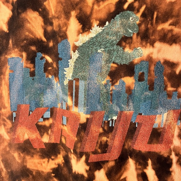 CUSTOM Acid Wash Kaiju (Godzilla) Kid’s T-Shirt - Picture 3 of 3